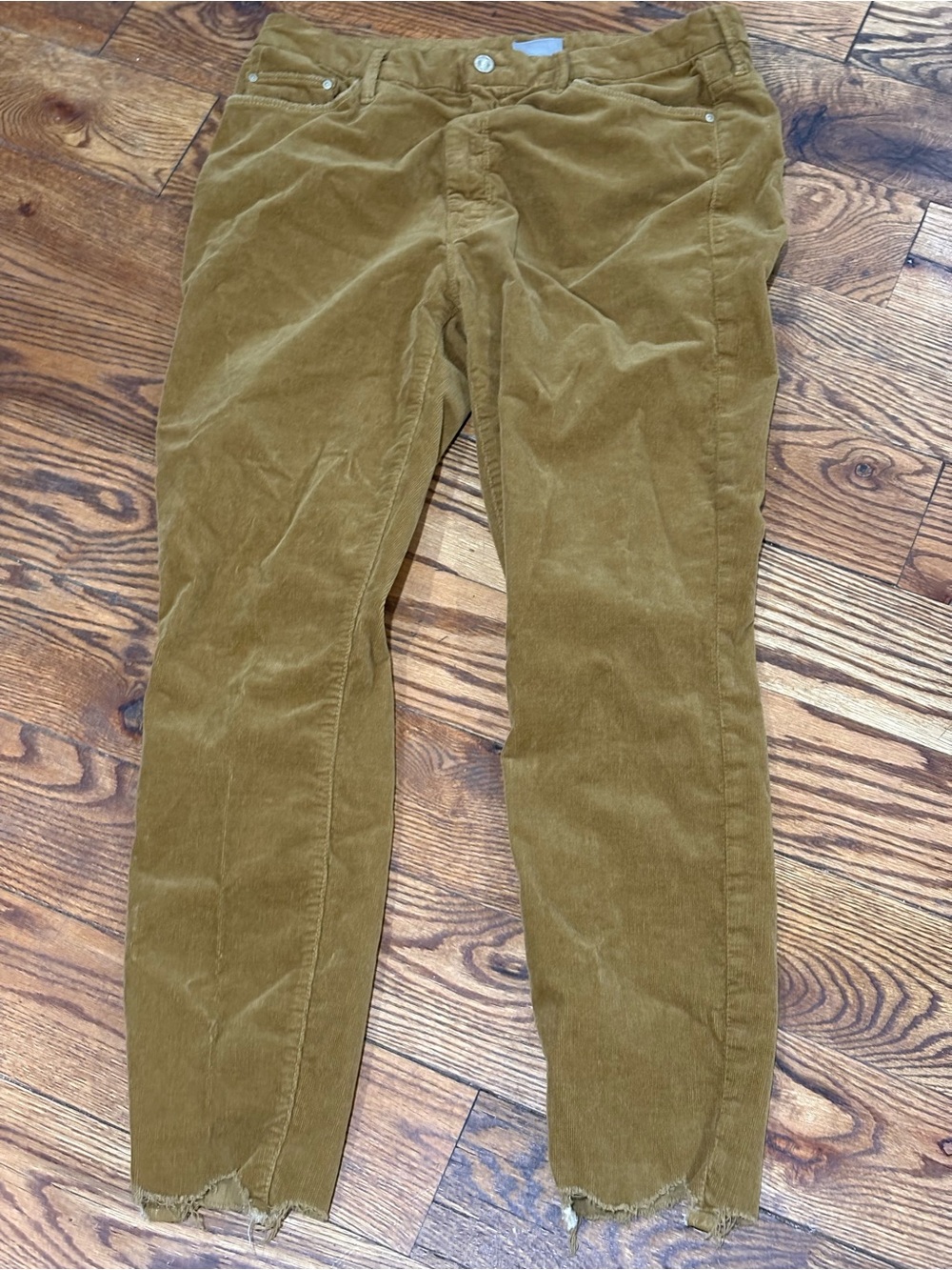 MOTHER Women's Corduroy  Pants in Mustard